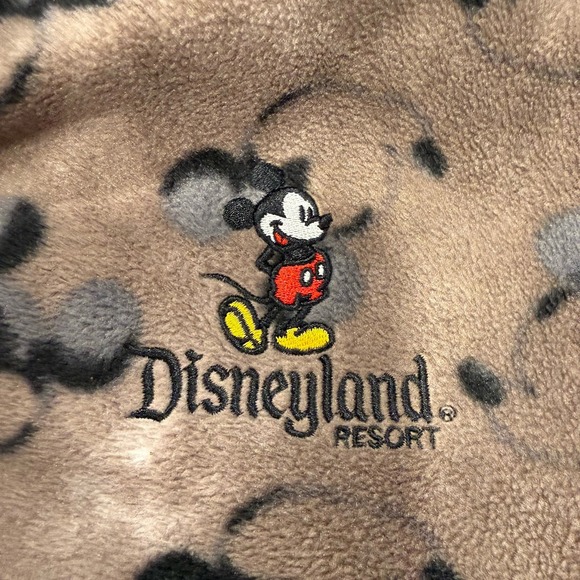 Disneyland Resort Sherpa Zip Up Mickey Mouse Long Sleeve Soft Jacket AOP Small - Picture 3 of 6